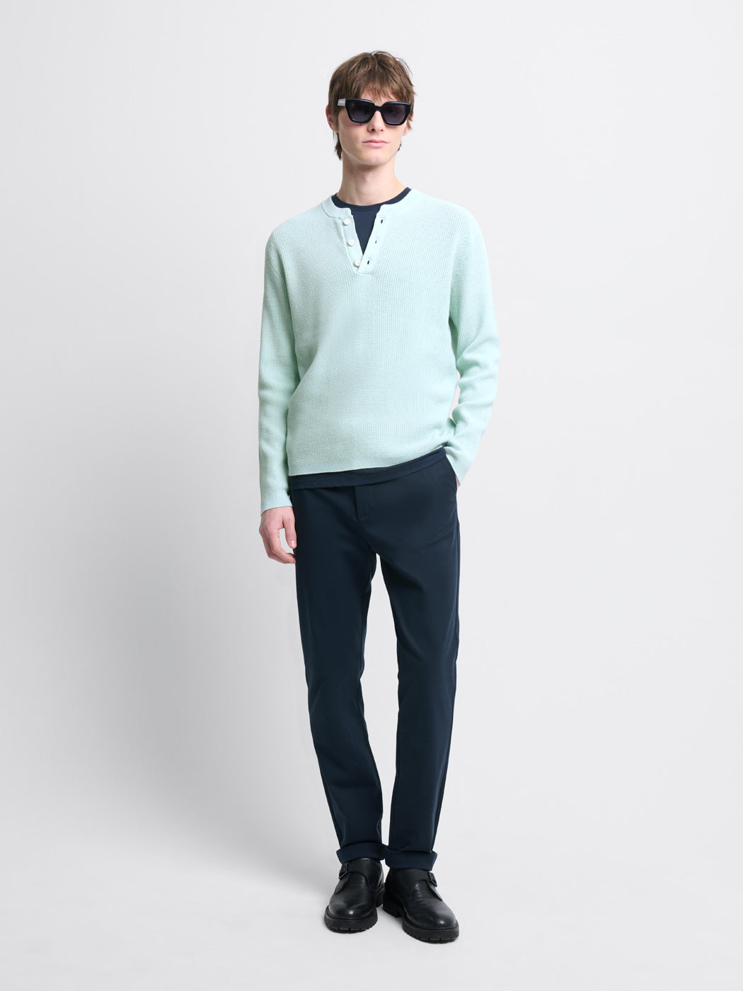 Chino en coton mélangé stretch - DEVRED 1902
