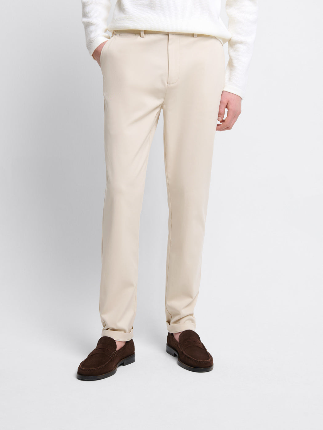 Chino en coton mélangé stretch - DEVRED 1902