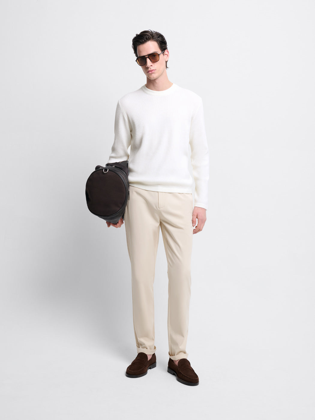 Chino en coton mélangé stretch - DEVRED 1902