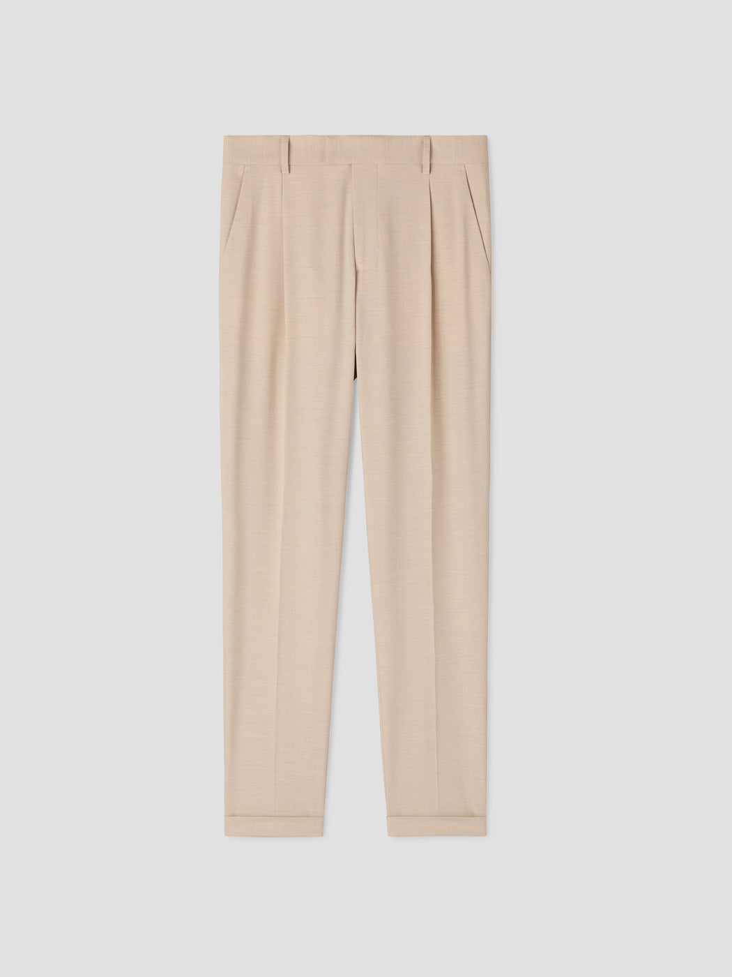 Chino à pinces en lin mélangé - DEVRED 1902