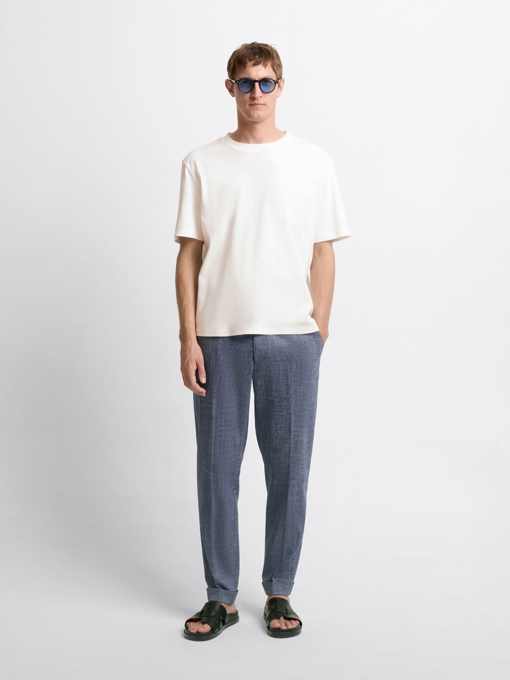 Chino à pinces taille semi-élastiquée - DEVRED 1902
