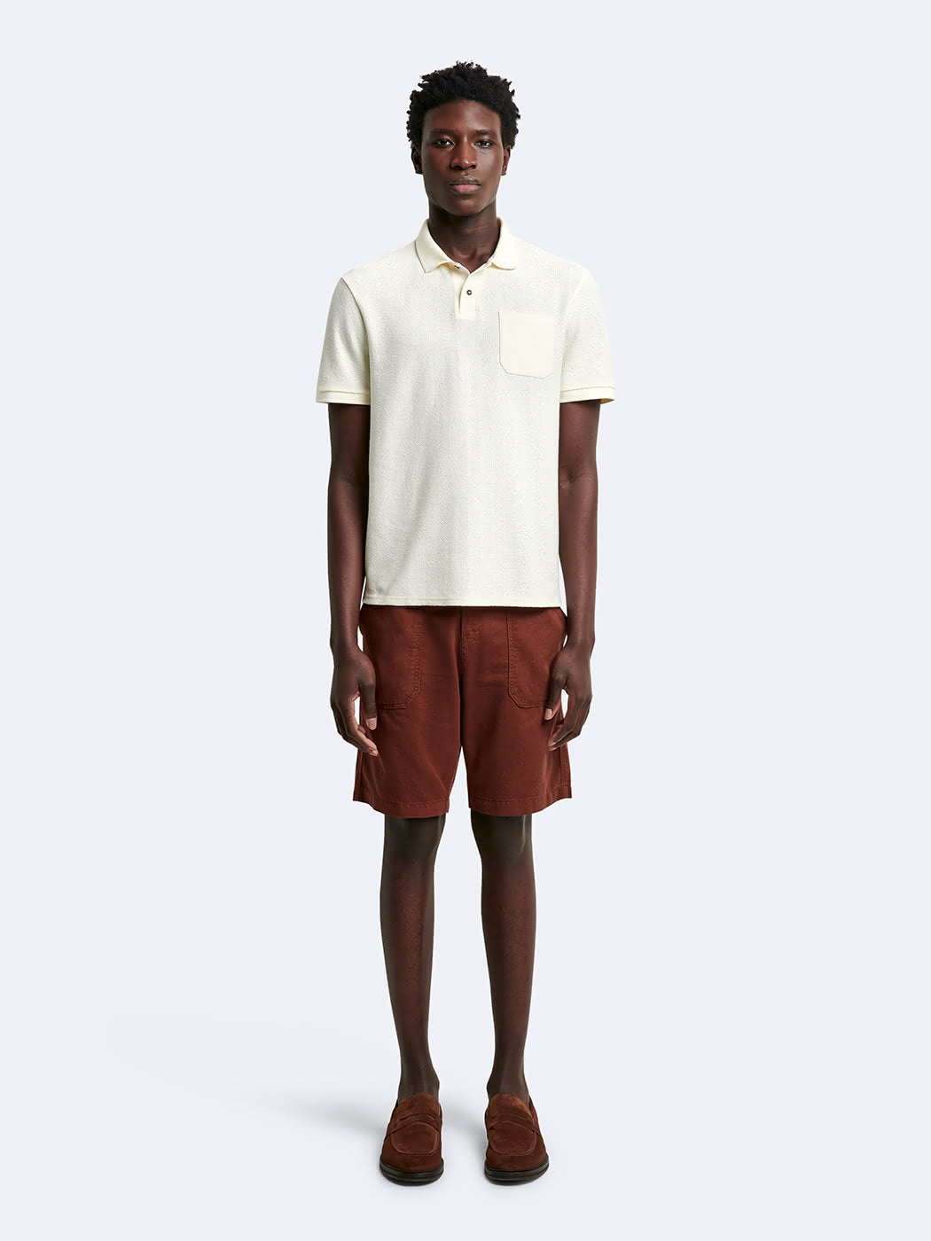Bermuda en coton - lin  uni - DEVRED 1902