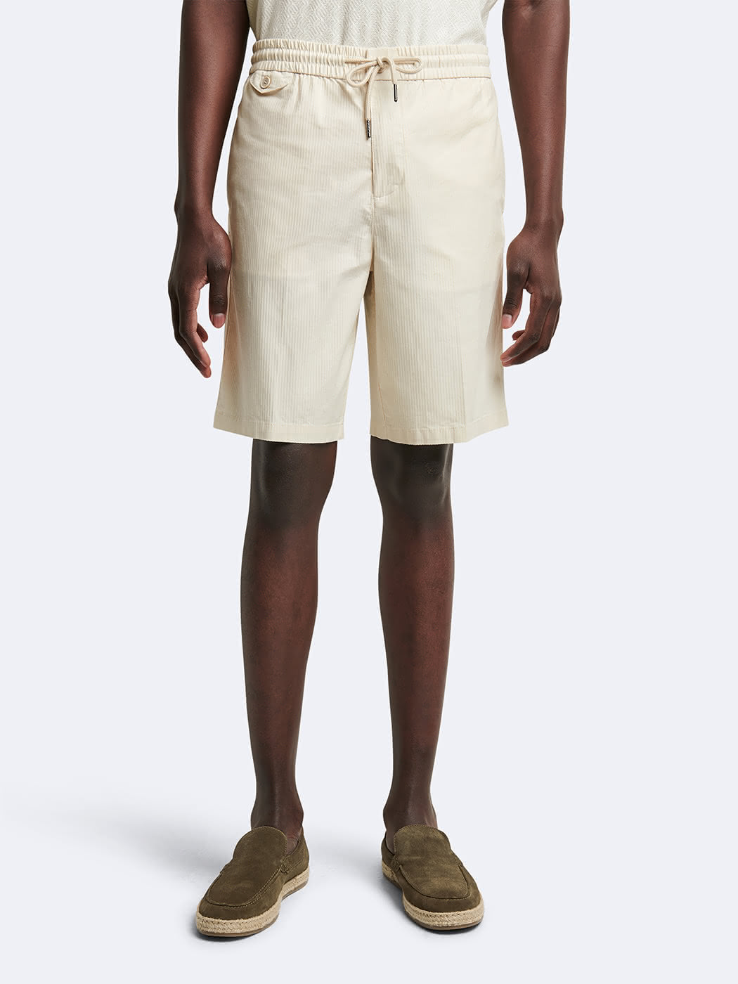 Bermuda en coton mélangé rayé - DEVRED 1902