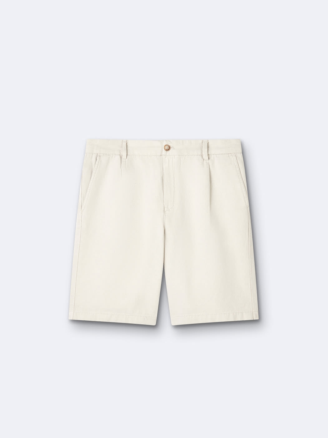 Bermuda en coton - lin  faux uni - DEVRED 1902