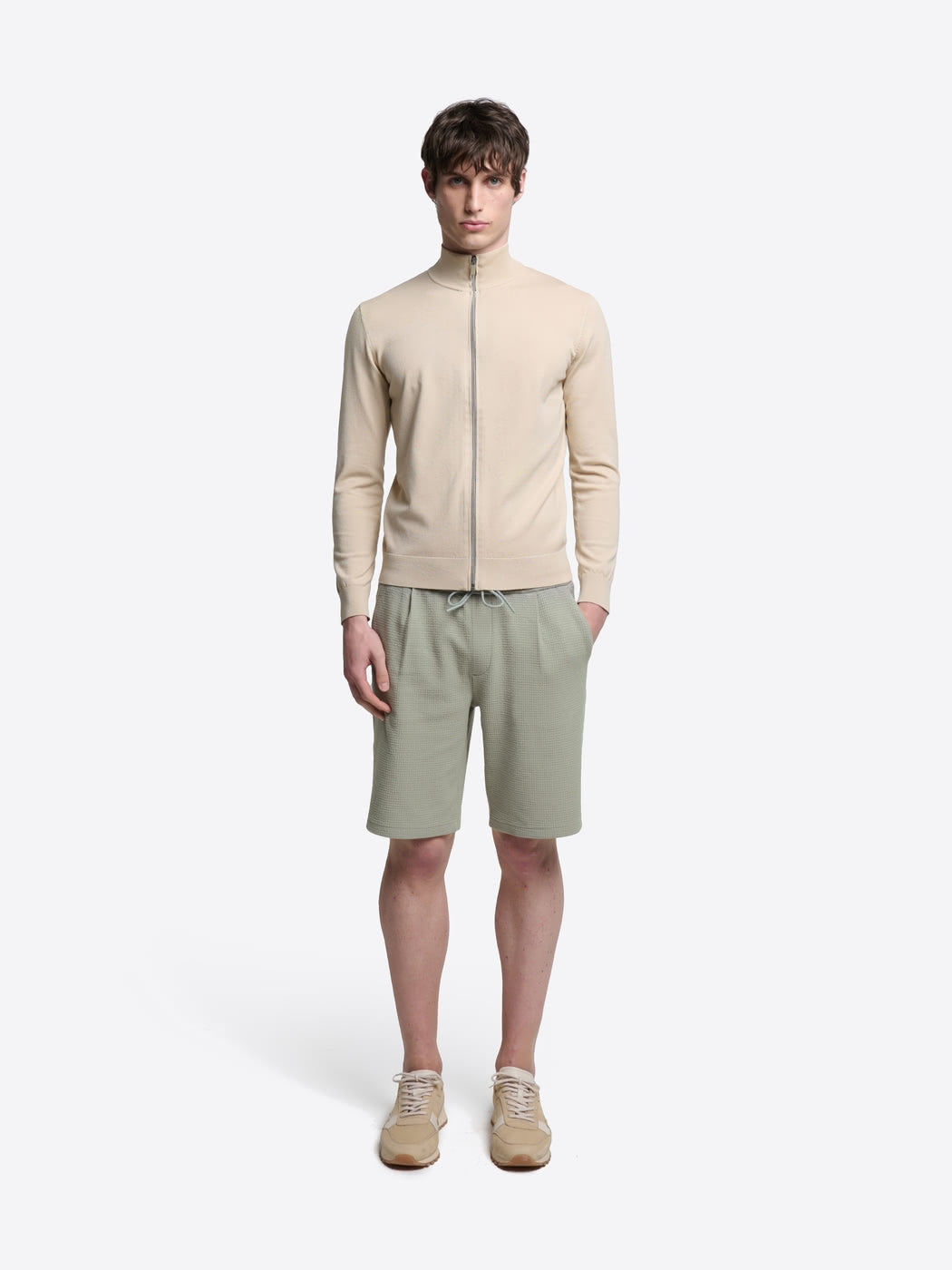 Bermuda regular en coton gauffré - DEVRED 1902