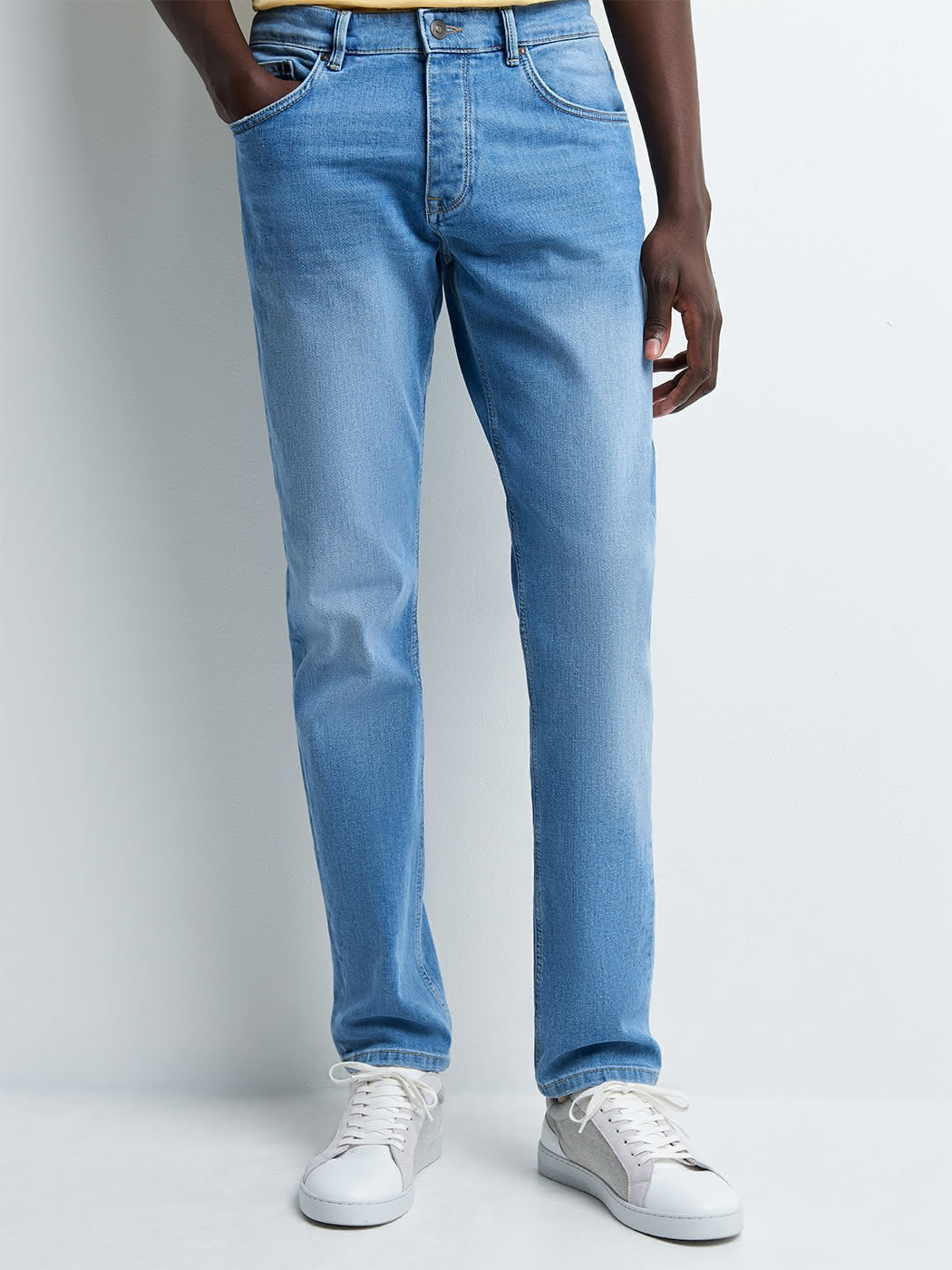 Jean slim en coton élasthane bleach - DEVRED 1902