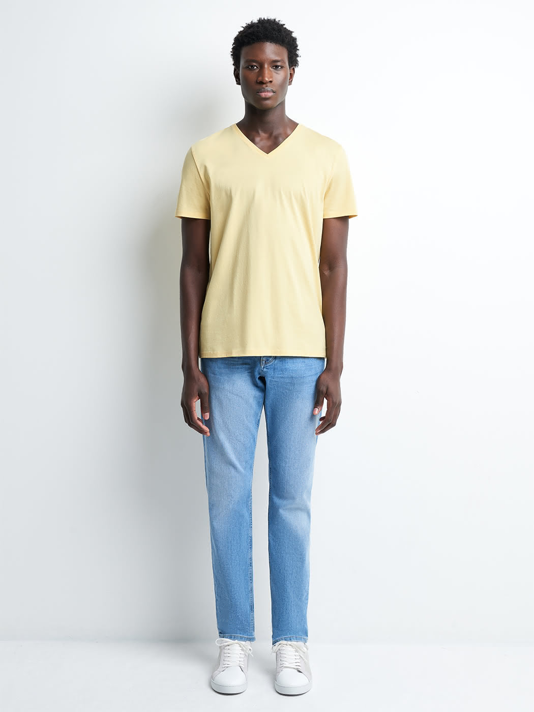 Jean slim en coton élasthane bleach - DEVRED 1902