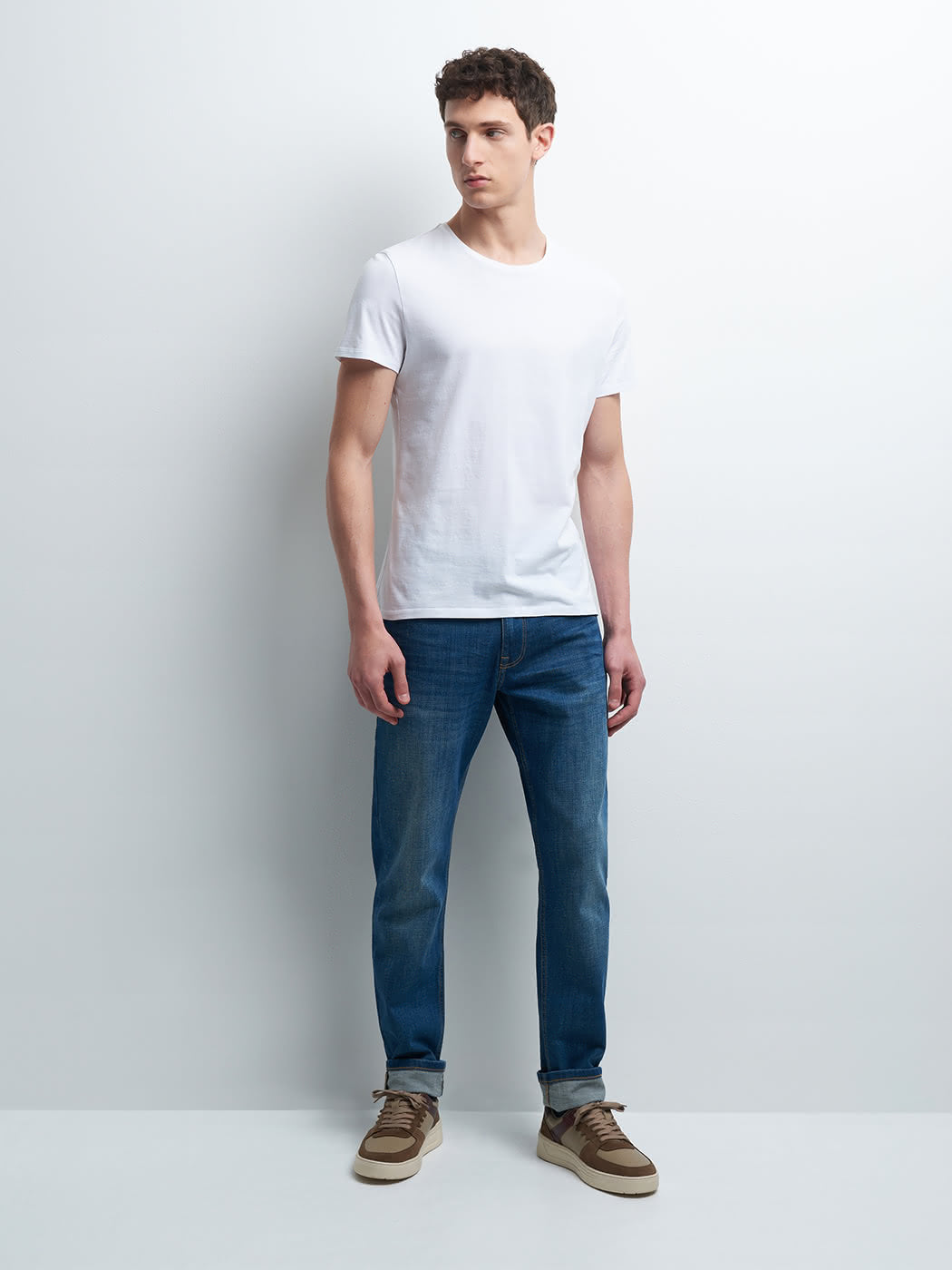 Jean denim regular en coton mélangé - DEVRED 1902