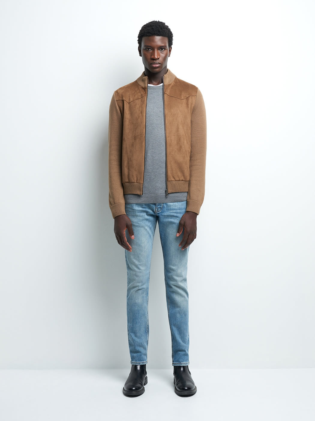 Jean denim slim en coton mélangé - DEVRED 1902