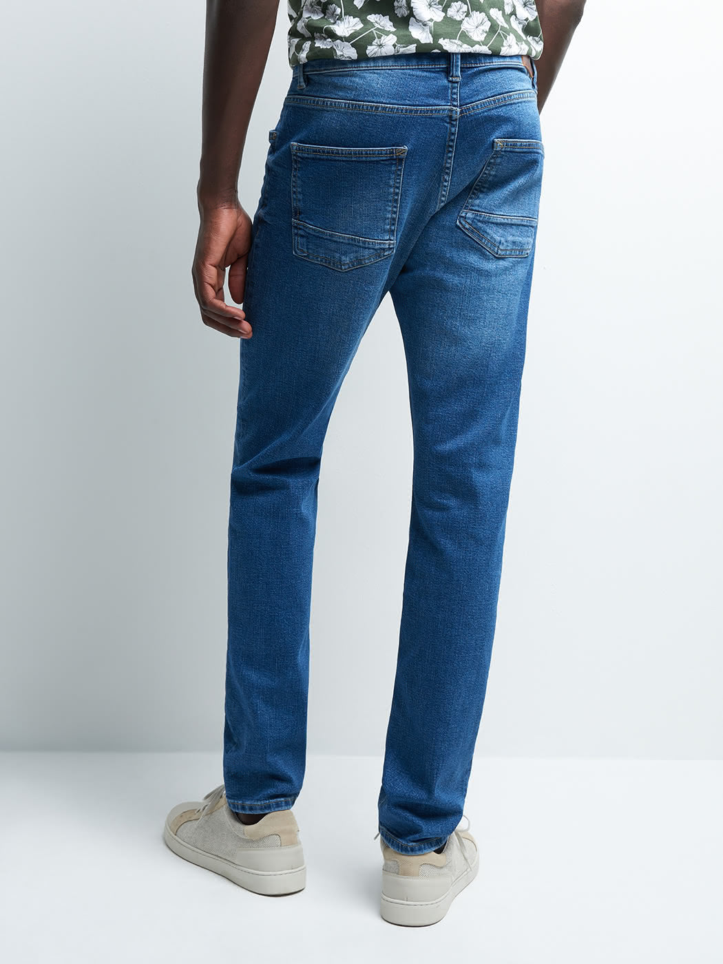 Jean denim slim en coton mélangé - DEVRED 1902