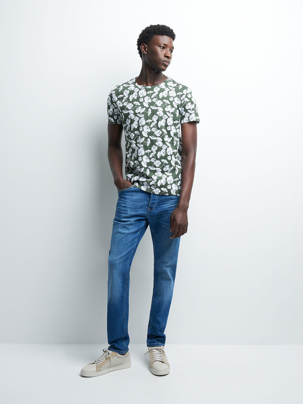 Jean denim slim en coton mélangé - DEVRED 1902