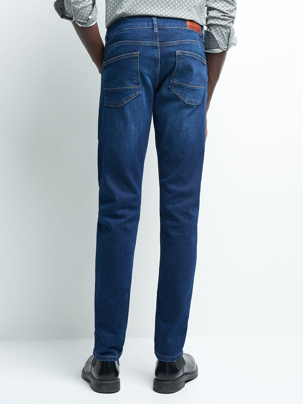 Jean denim slim en coton mélangé - DEVRED 1902