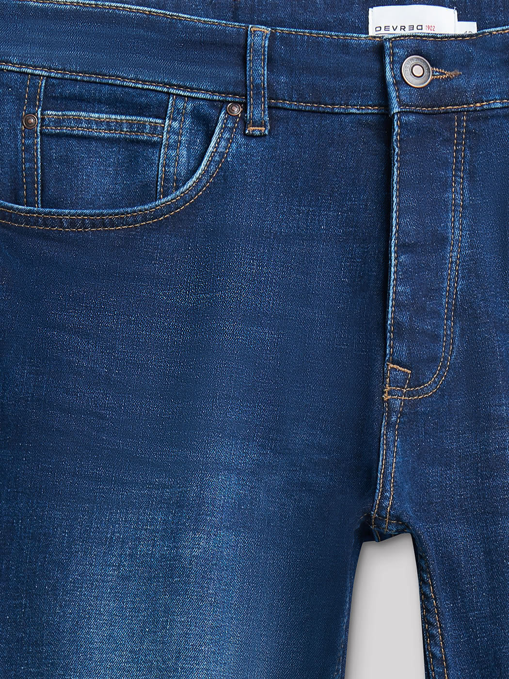 Jean denim slim en coton mélangé - DEVRED 1902