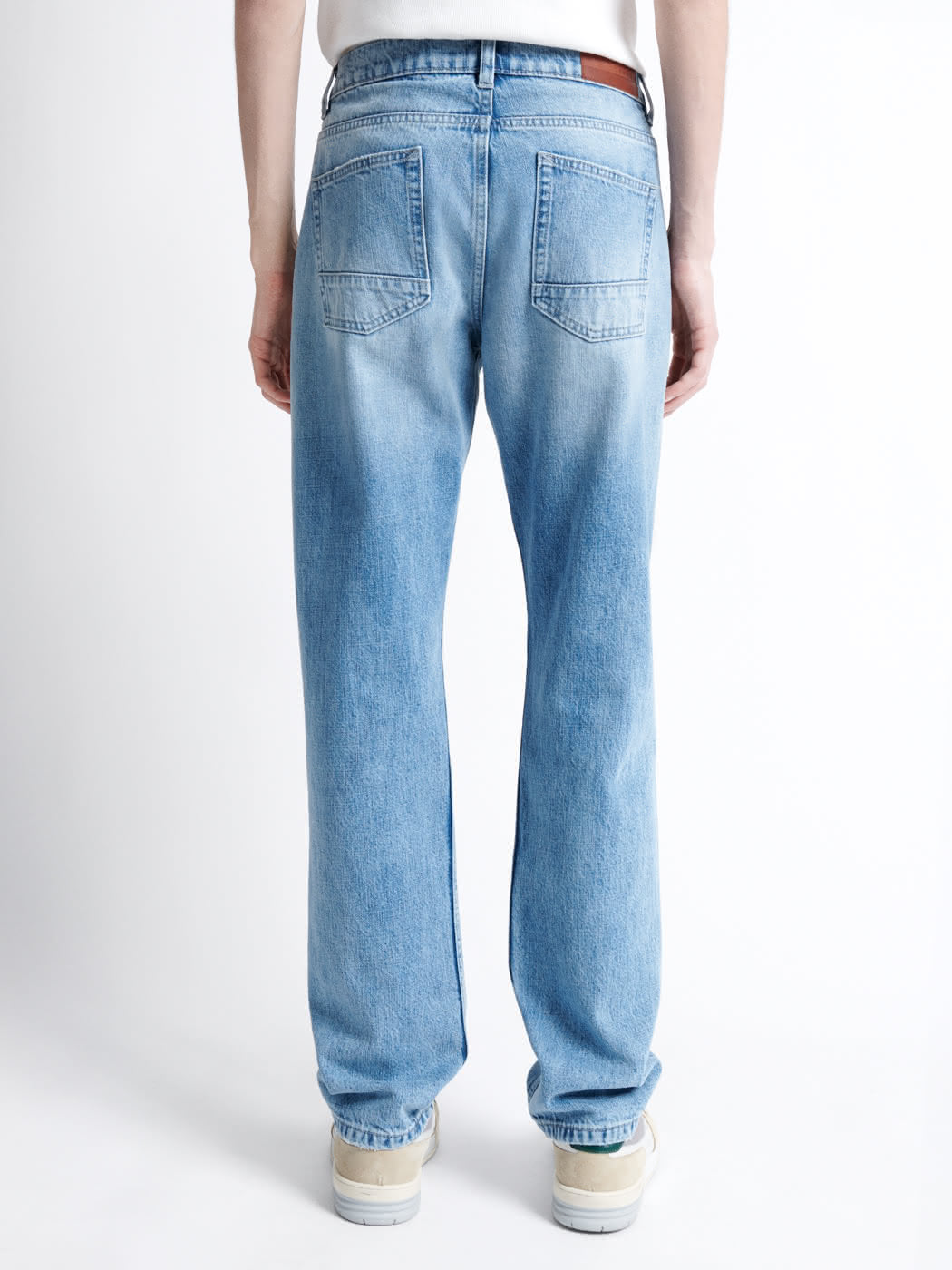 Jean denim regular en coton blanchi - DEVRED 1902