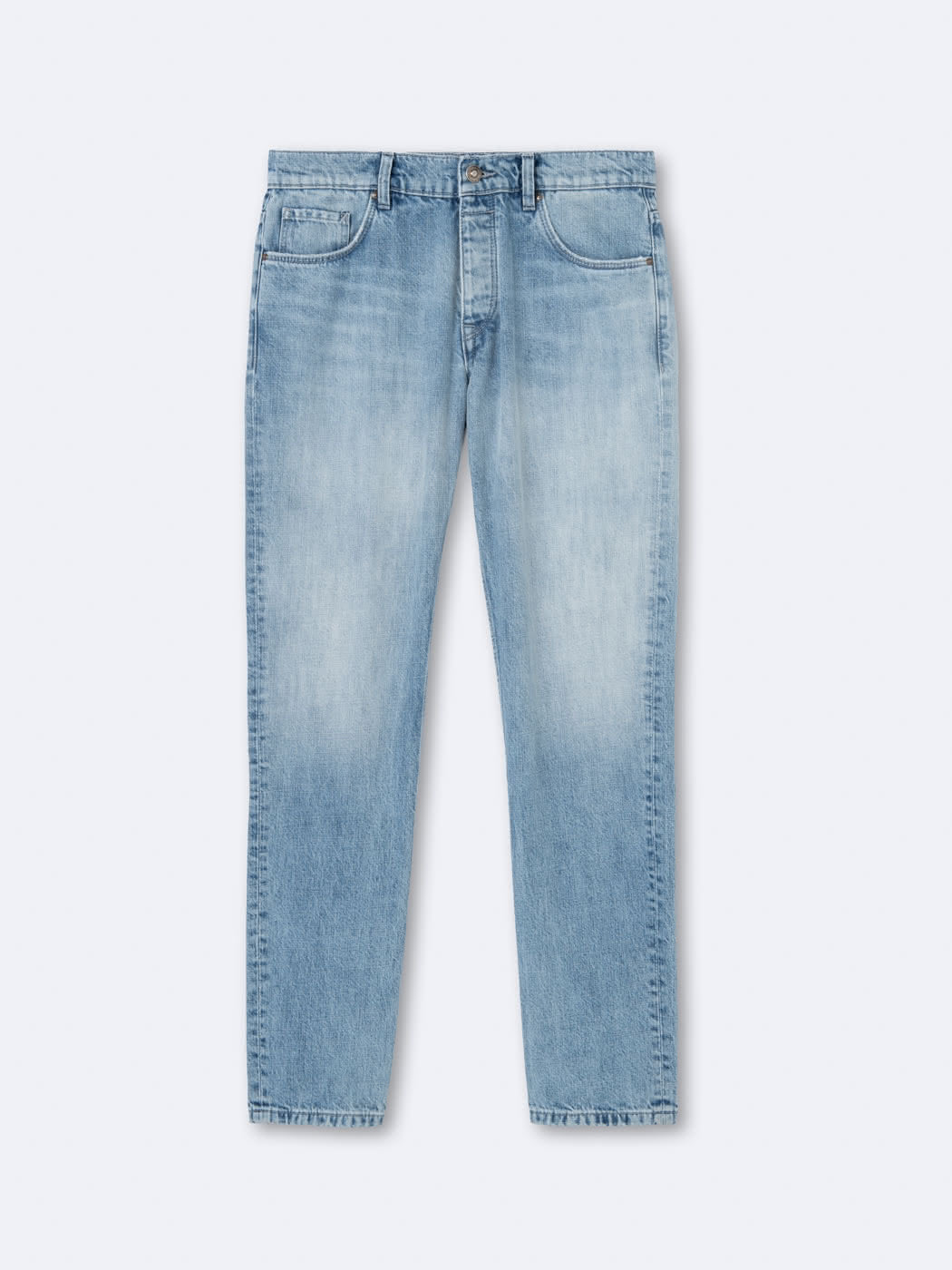 Jean denim regular en coton blanchi - DEVRED 1902