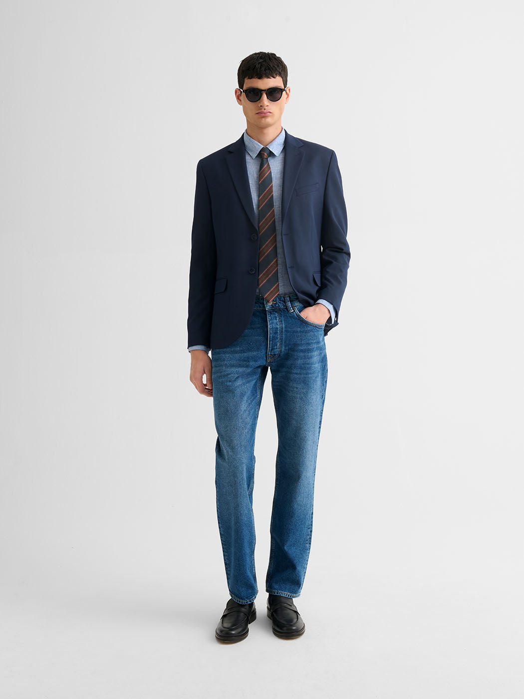 Jean denim délavé regular 100% coton - DEVRED 1902