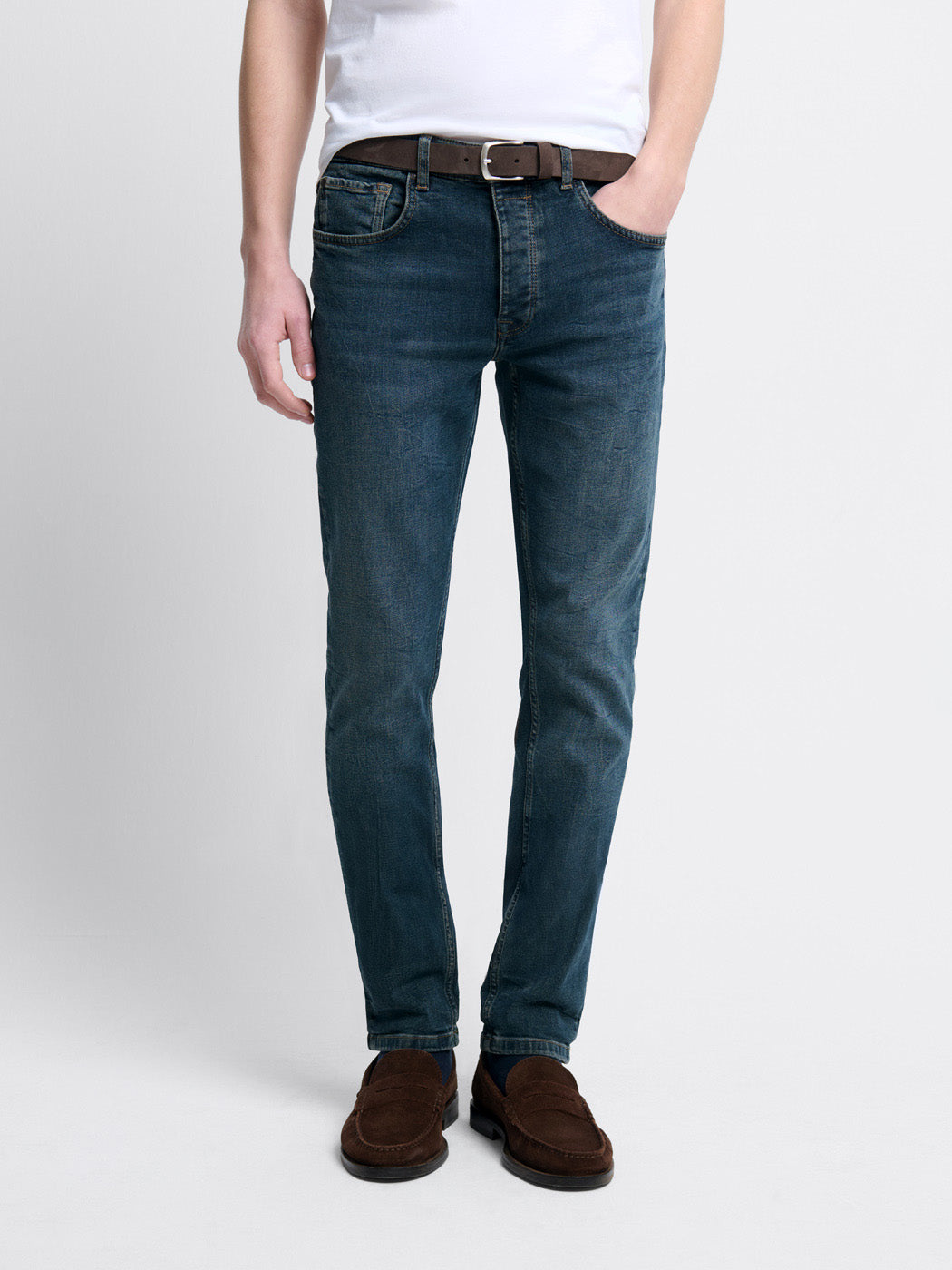Jean denim extraslim stretch teinté - DEVRED 1902