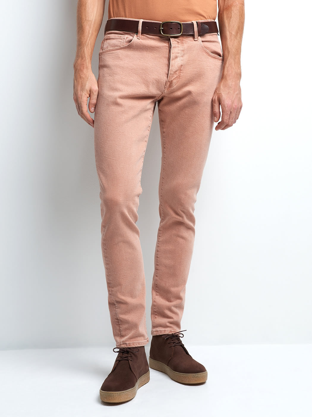 Jean couleur slim stretch délavé - DEVRED 1902