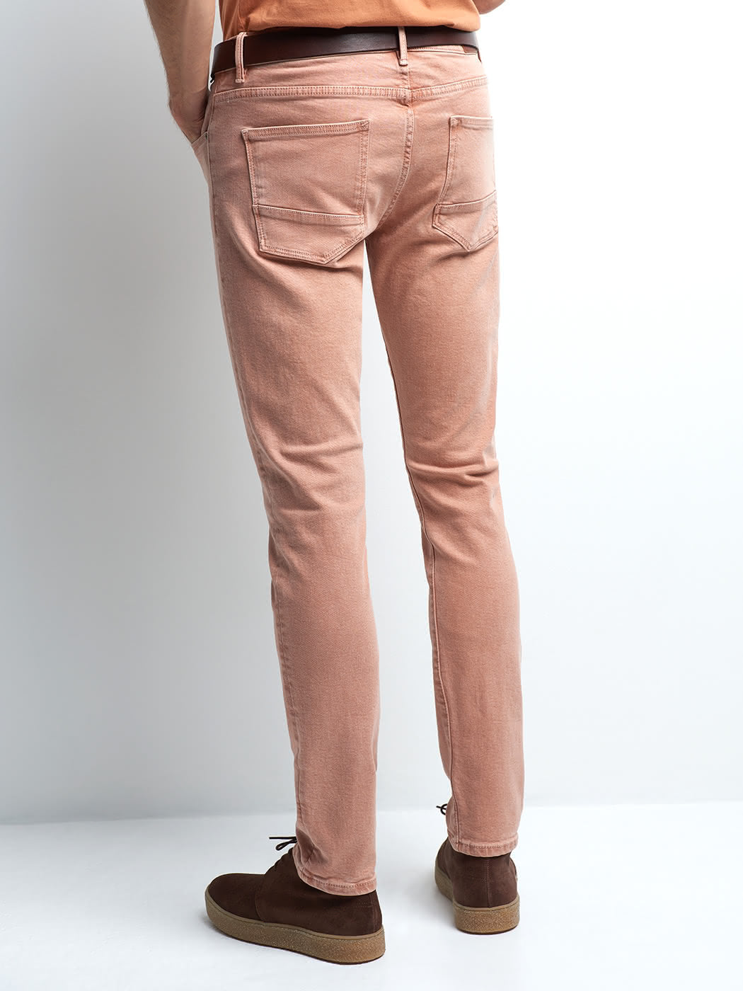 Jean couleur slim stretch délavé - DEVRED 1902