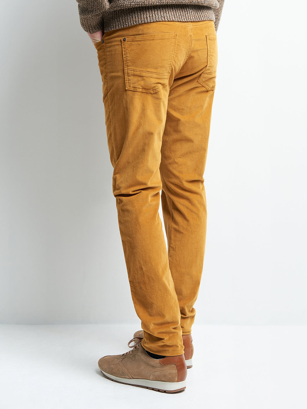 Jean couleur slim stretch en velours - DEVRED 1902