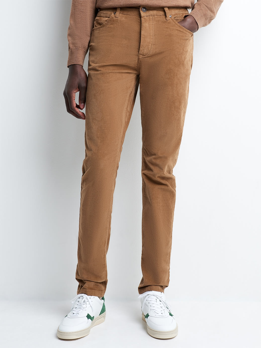 Jean couleur slim en coton élasthane uni - DEVRED 1902