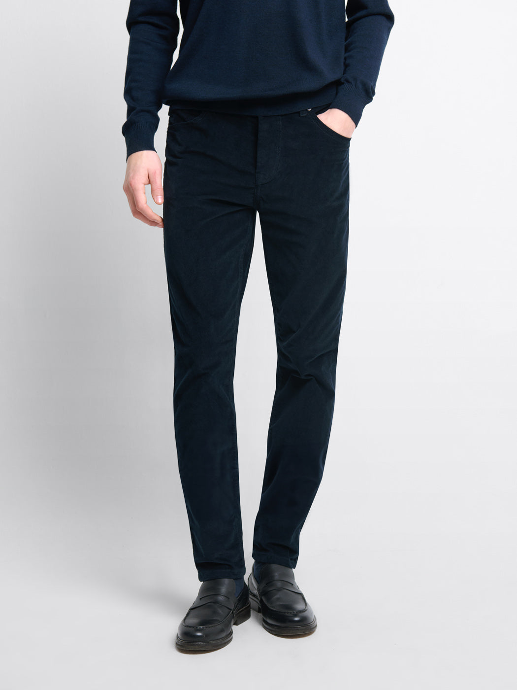 Jean couleur slim en velours - DEVRED 1902