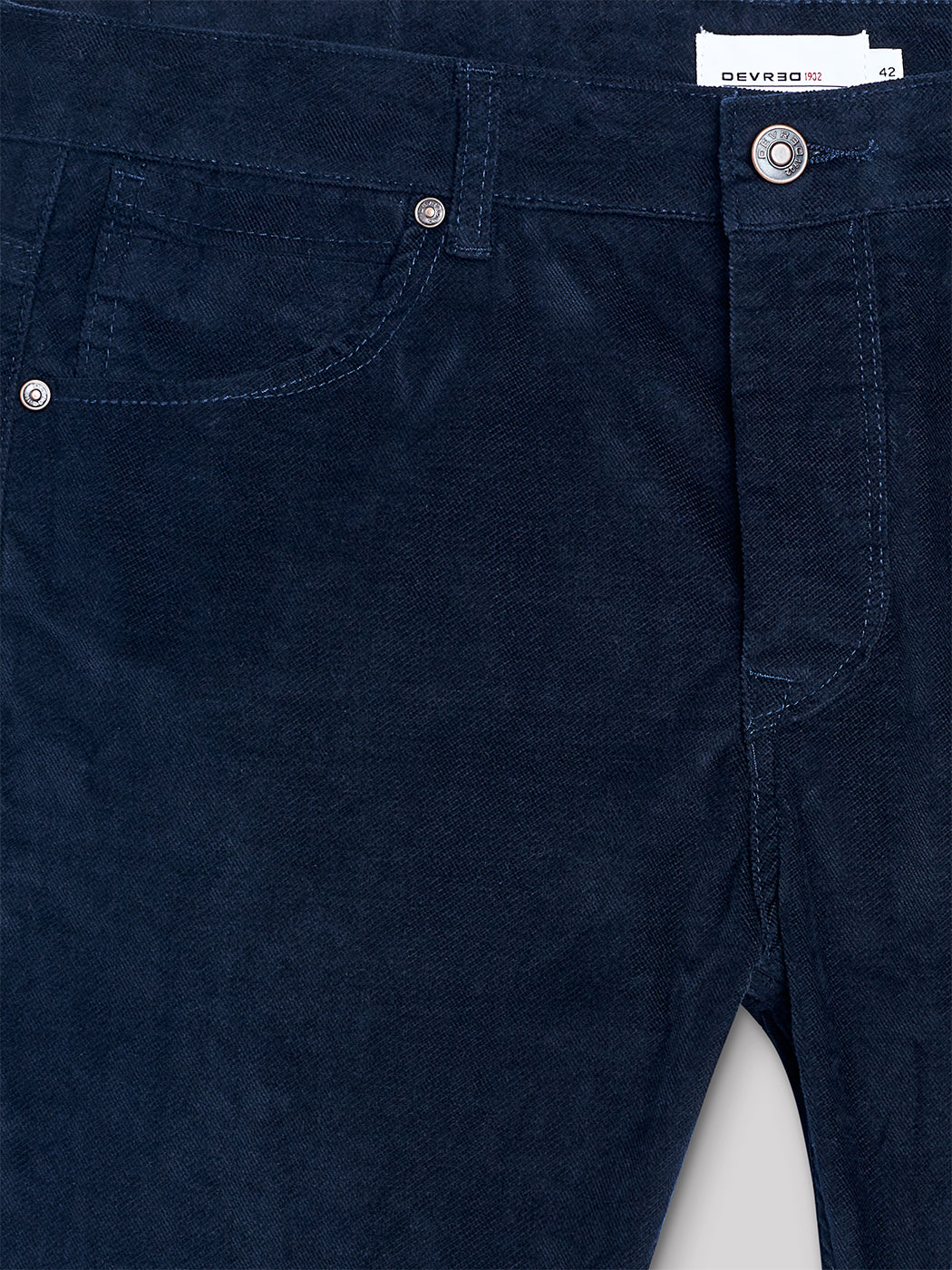 Jean couleur slim en velours - DEVRED 1902