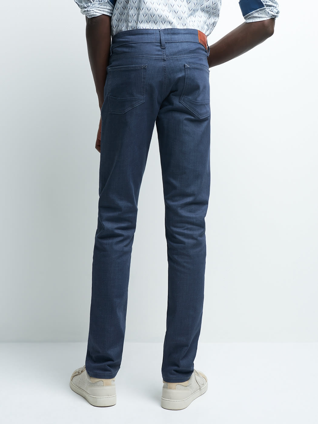 Jean couleur slim en coton élasthane uni - DEVRED 1902