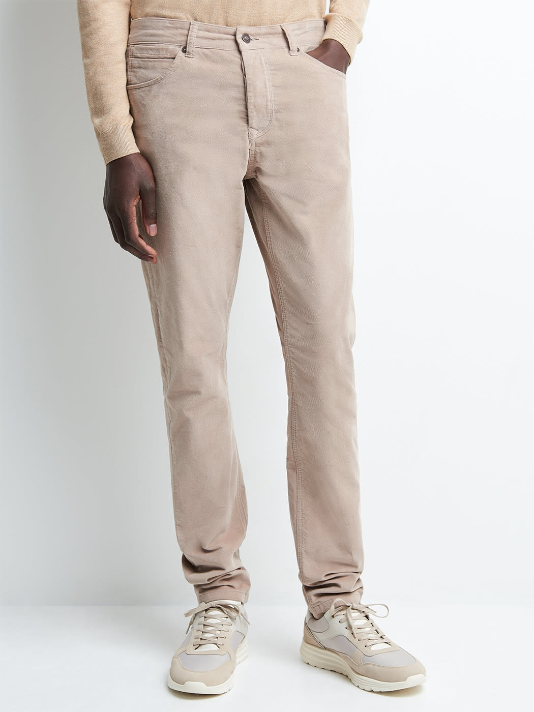 Jean couleur slim en coton élasthane uni - DEVRED 1902