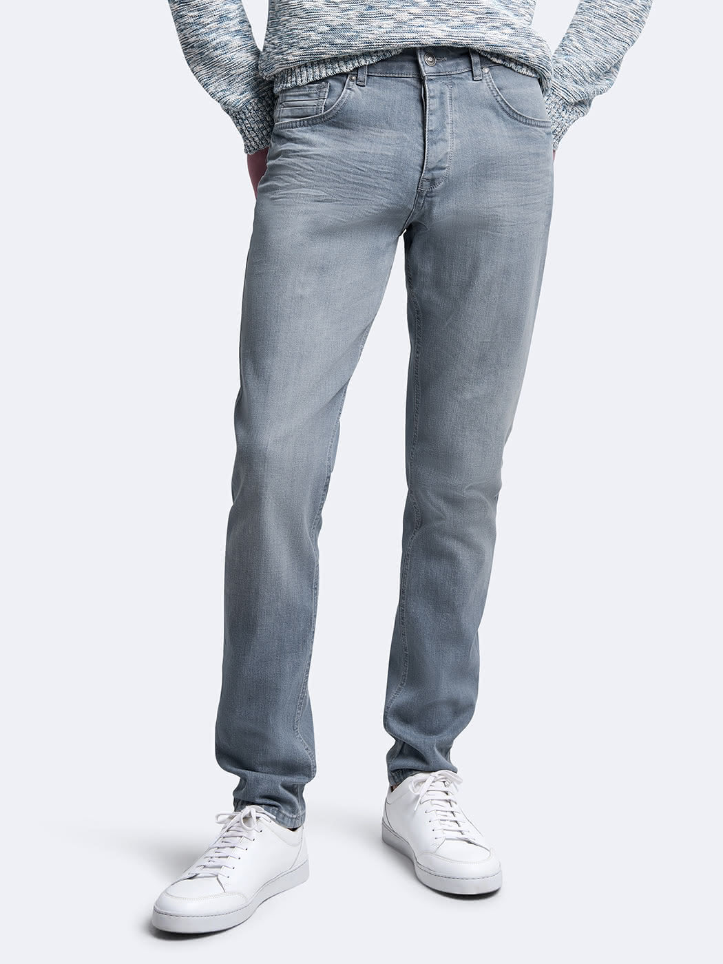 Jean couleur slim en coton élasthane uni - DEVRED 1902