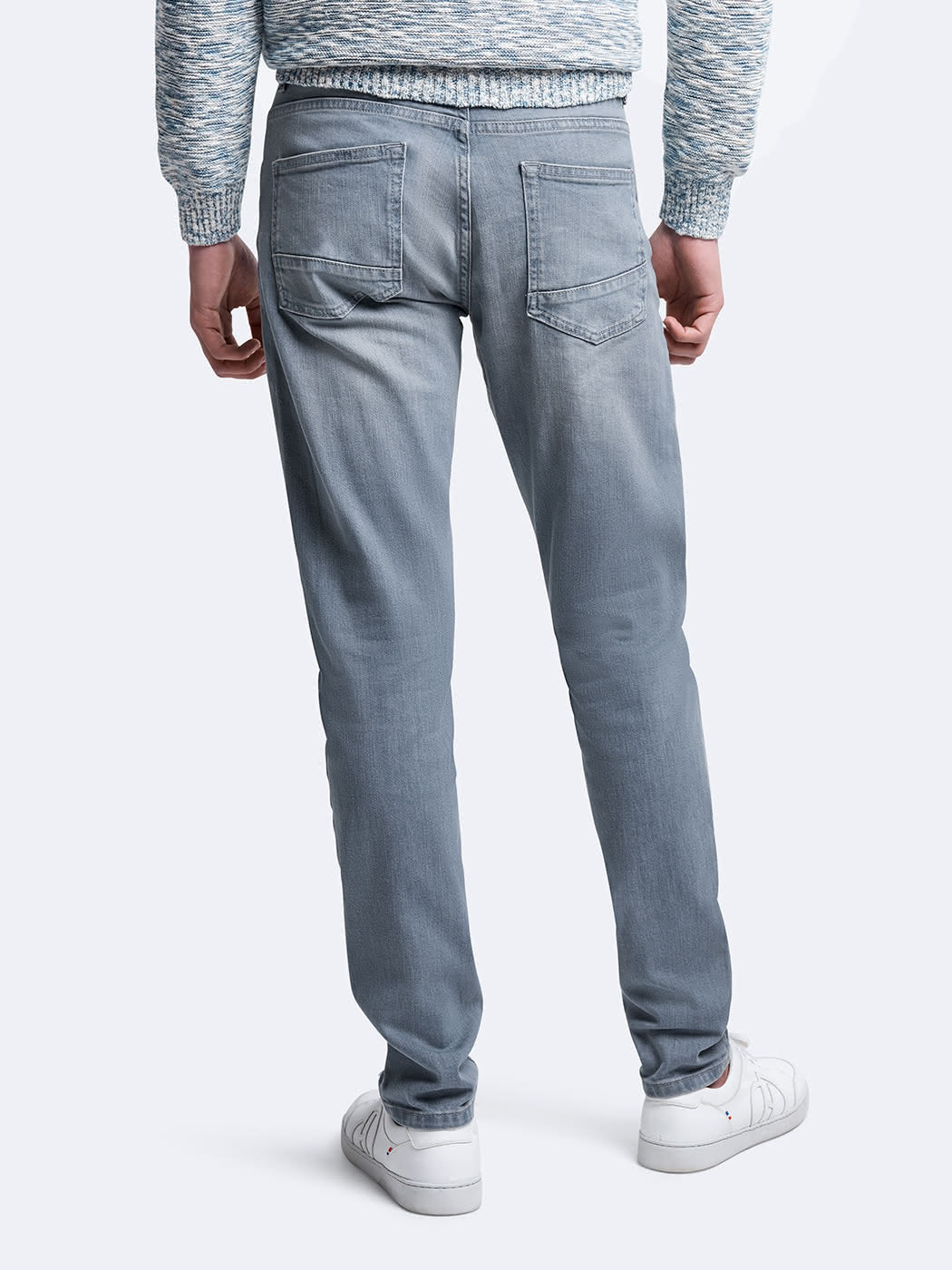 Jean couleur slim en coton élasthane uni - DEVRED 1902