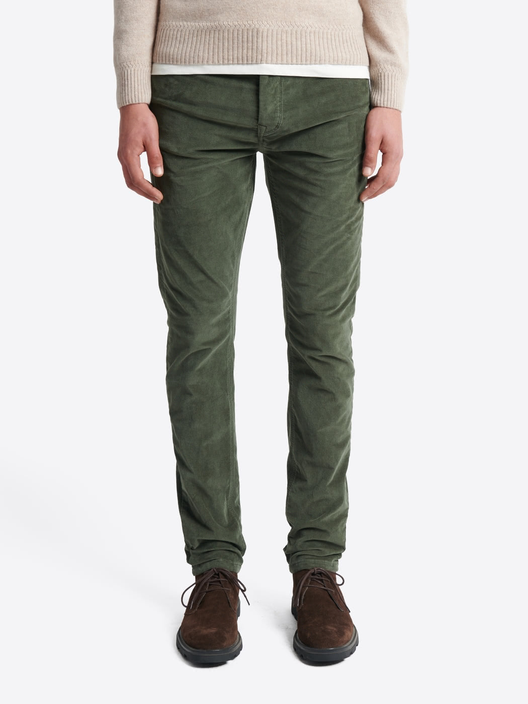 Jean couleur slim en velours - DEVRED 1902