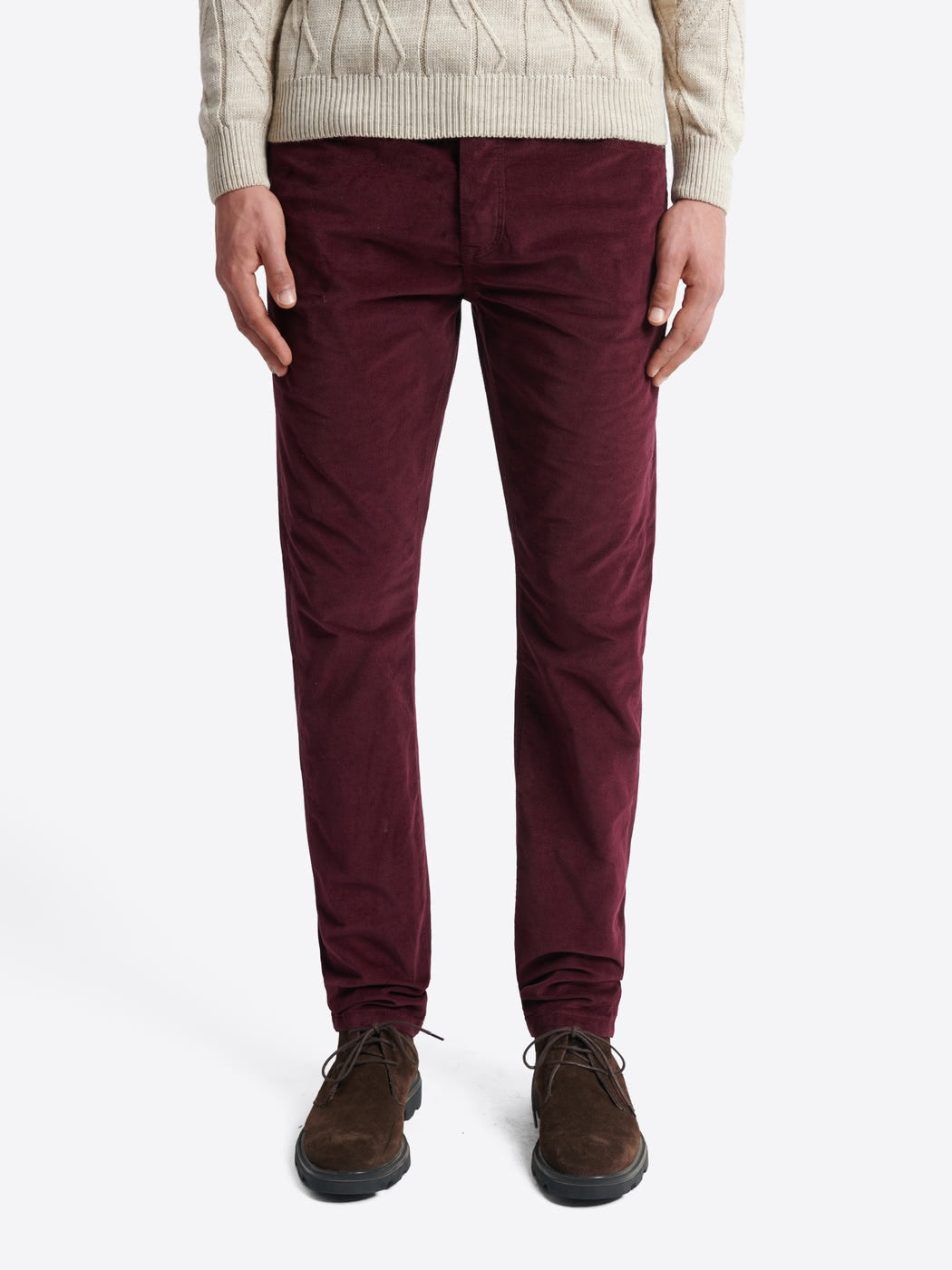 Jean couleur slim en velours - DEVRED 1902