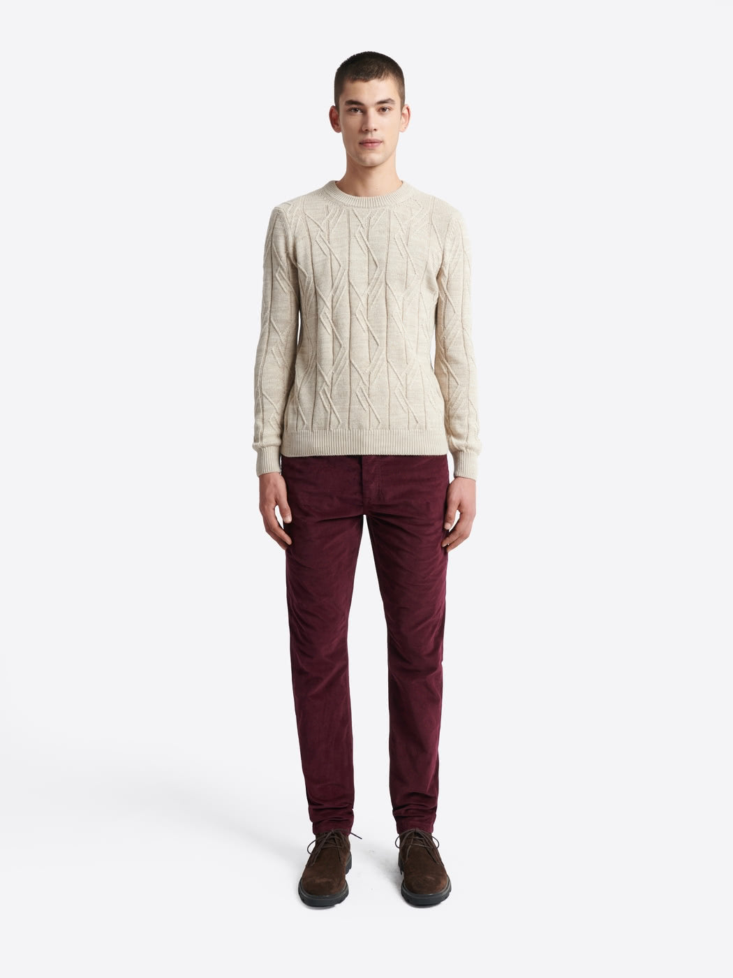 Jean couleur slim en velours - DEVRED 1902