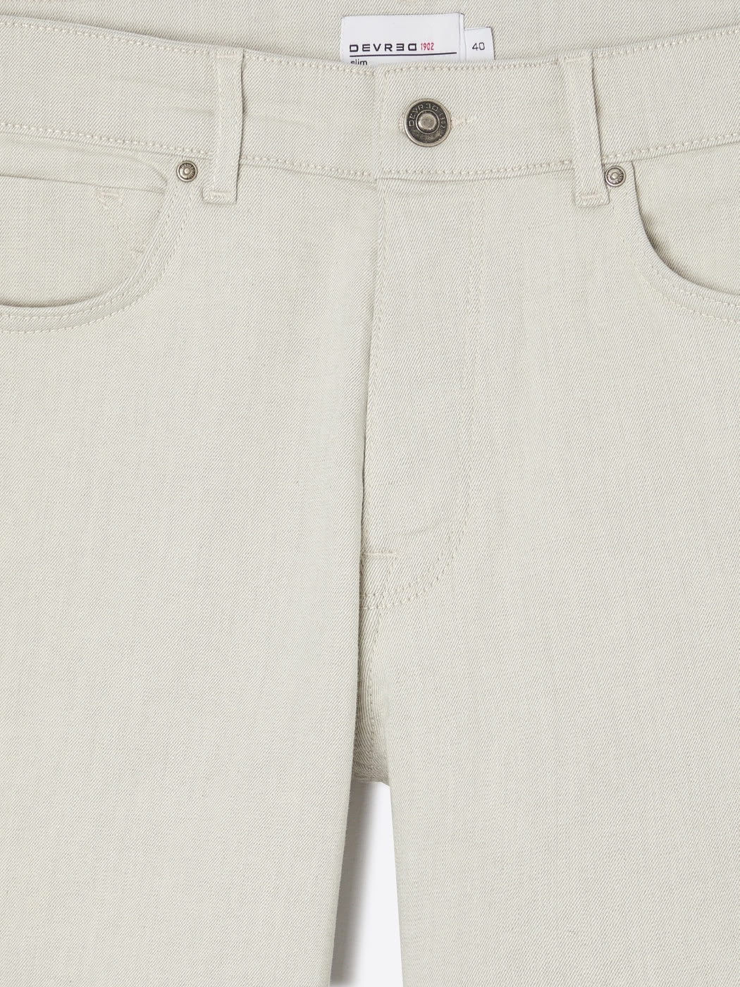 Jean couleur slim en coton stretch - DEVRED 1902
