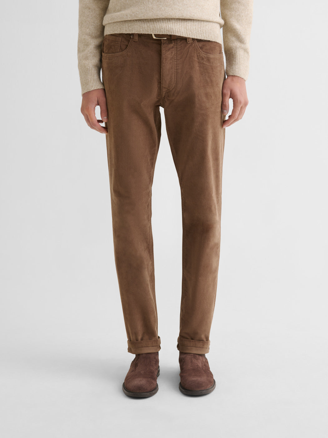 Jean couleur slim en velours - DEVRED 1902
