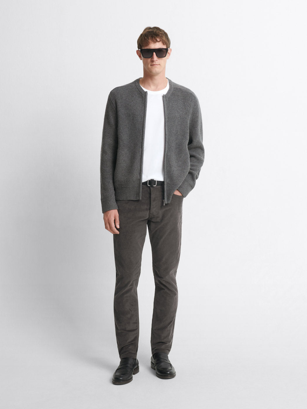 Jean couleur slim en velours - DEVRED 1902