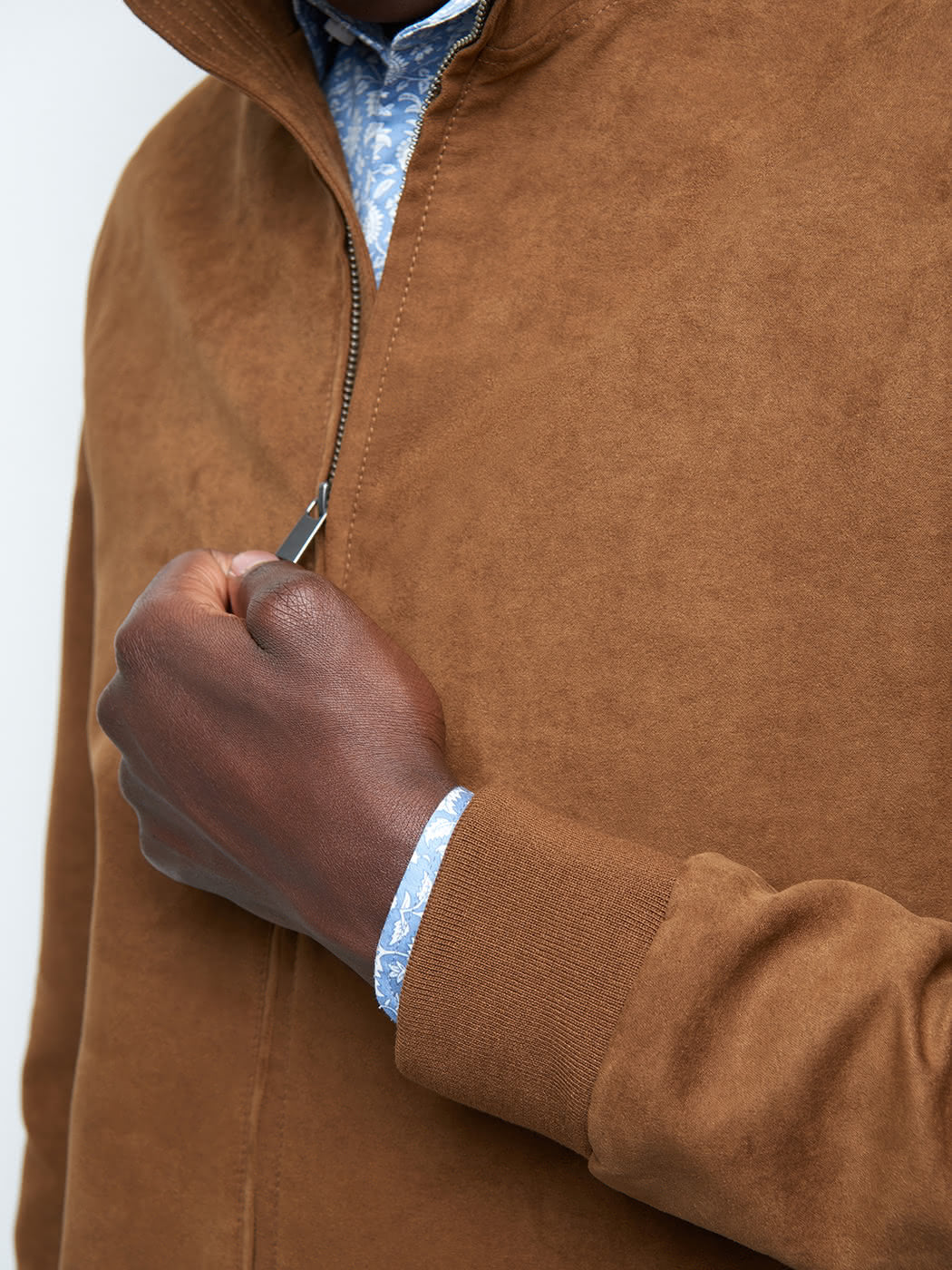 Blouson suédine col montant - DEVRED 1902