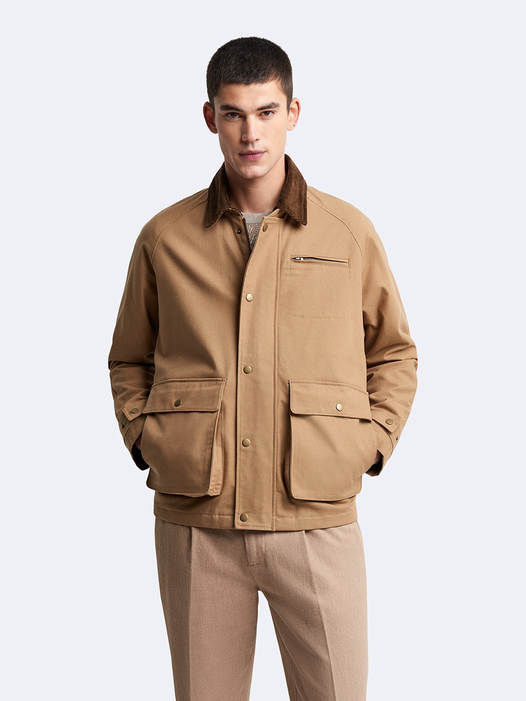 Blouson zippé col velours côtelé - DEVRED 1902