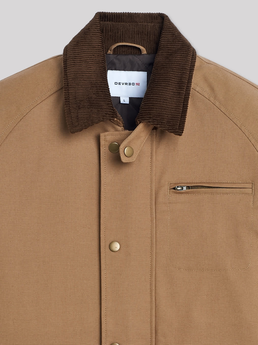 Blouson zippé col velours côtelé - DEVRED 1902