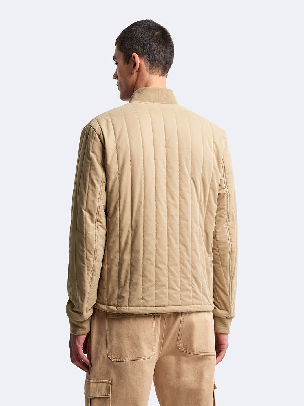 Blouson bomber matelassé col teddy - DEVRED 1902