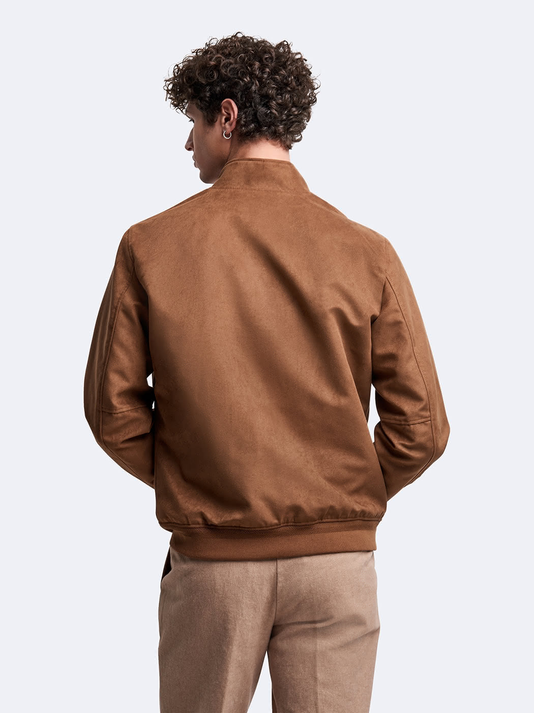 Blouson en suédine col montant - DEVRED 1902
