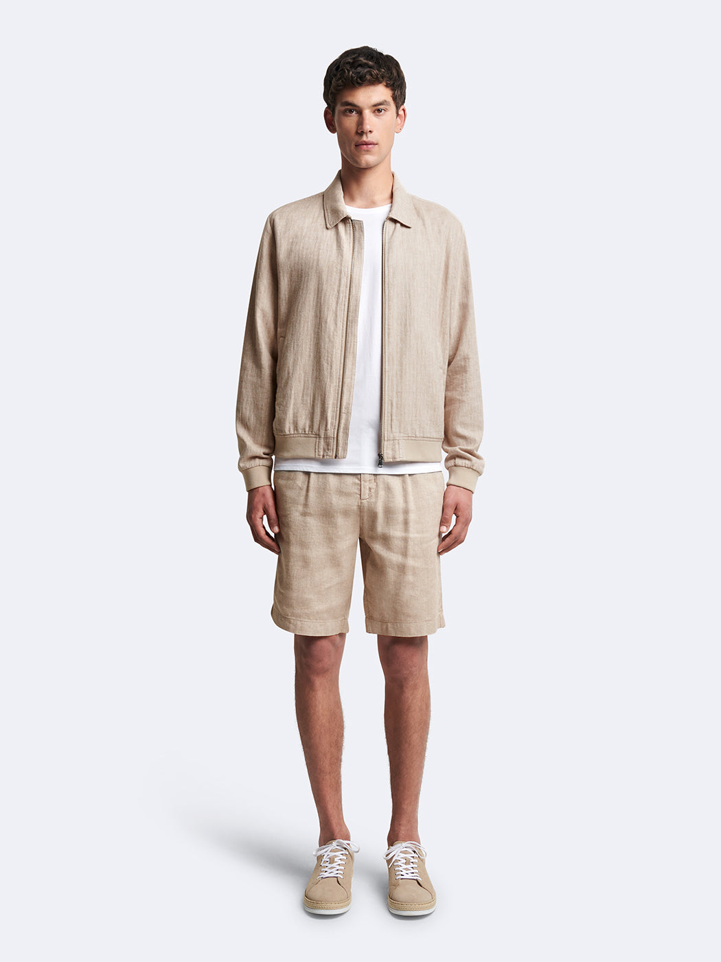 Blouson en coton-lin col chemise - DEVRED 1902
