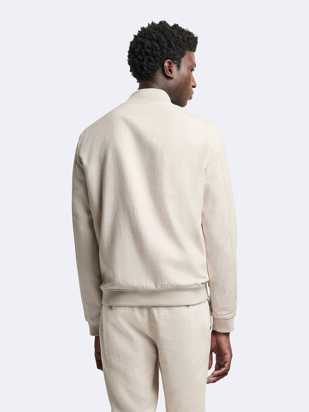 Blouson en coton-lin col teddy - DEVRED 1902