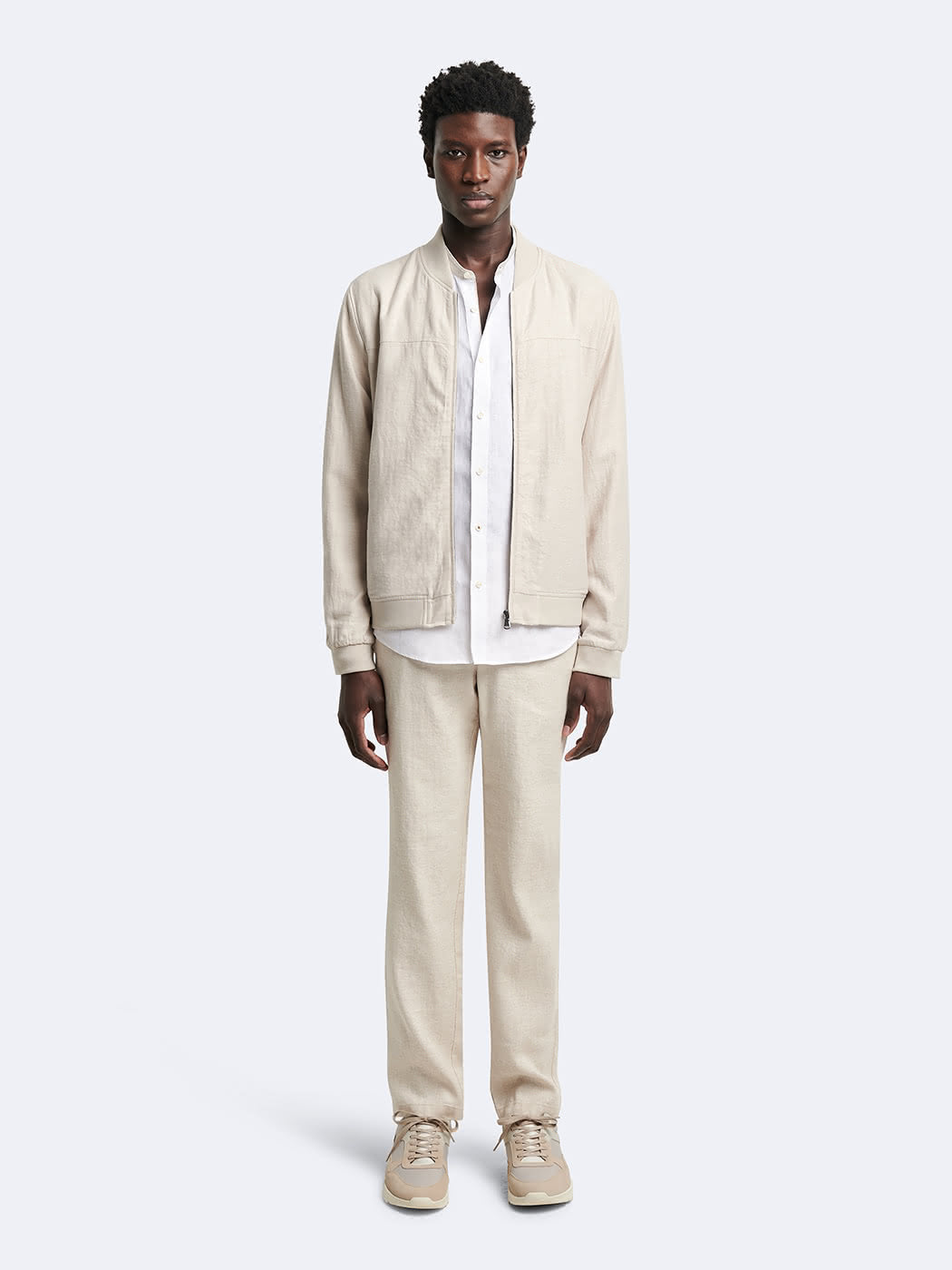 Blouson en coton-lin col teddy - DEVRED 1902