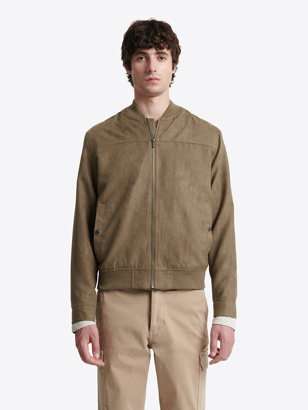 Veste casual à col teddy esprit suédine - DEVRED 1902
