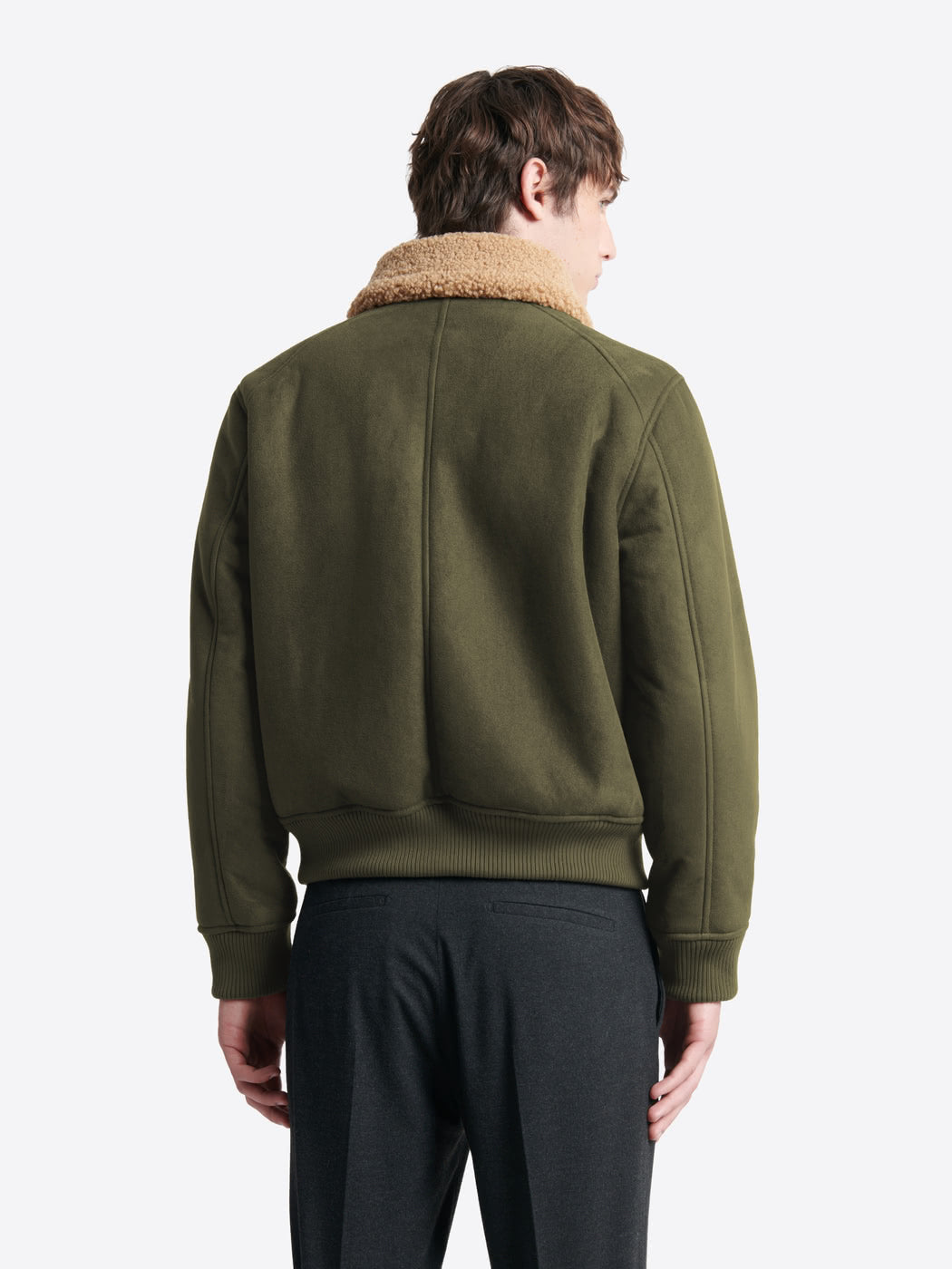 Blouson aviateur col sherpa - L'atelier - DEVRED 1902