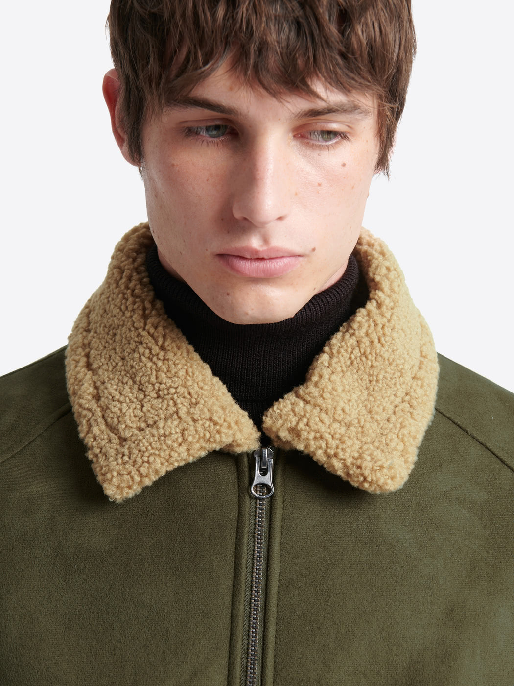 Blouson aviateur col sherpa - L'atelier - DEVRED 1902