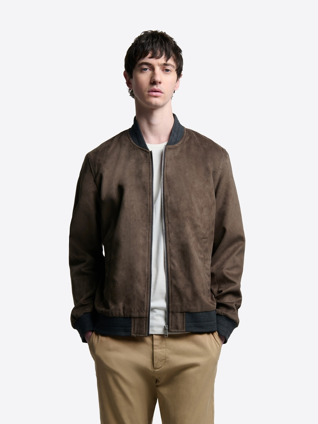 Blouson en suédine col teddy - DEVRED 1902