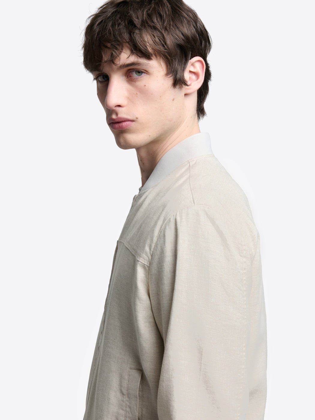 Blouson en coton lin col teddy - DEVRED 1902